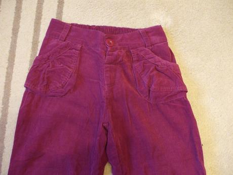 Trojštvrťové kordové nohavice, gate,128