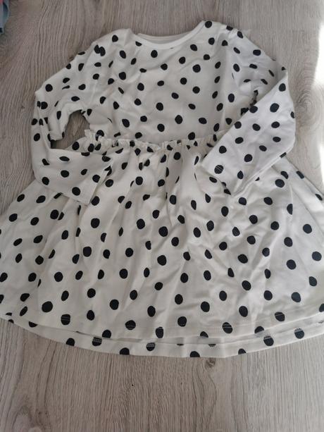 Bodkované šaty 5-6rokov, f&f,116