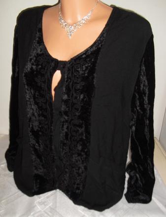 Krojovy kabatik so zamatom, l