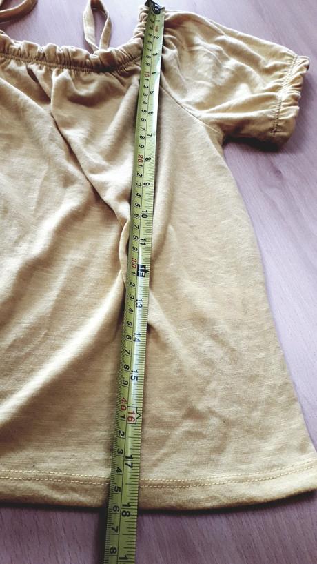 Tričko na ramienka horčicové, matalan,140