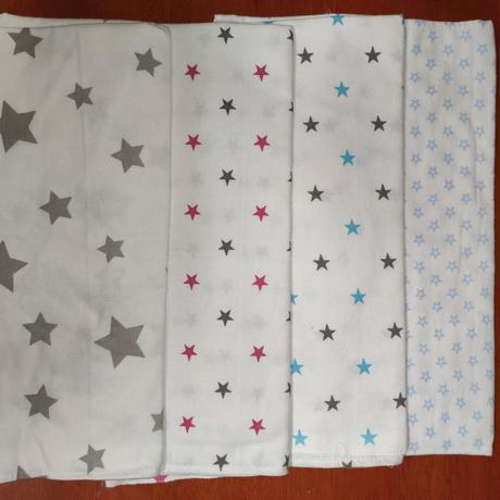 Hrubé bavlnené plienky- hviezdička,
