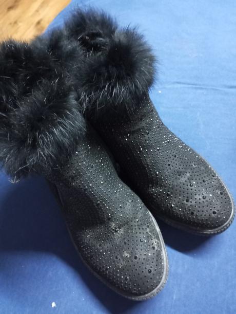 Topánky s kozusinkou, dei-tex,38