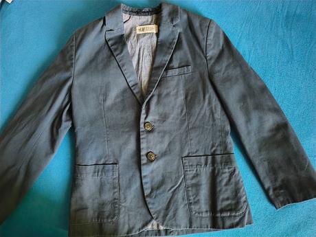 Tmavomodré sako 122, h&m,122