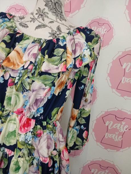 Kvietkované šaty s/m, s