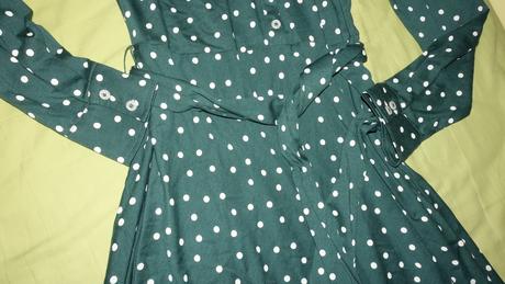 Nove bodkovane saty boden pre vyssiu postavu, mini boden,40