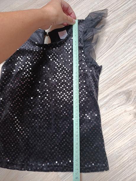 Dievčenský čierny top, sinsay,128