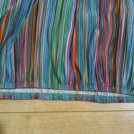 Plisovaná pásikavá blúzka christian berg, xl