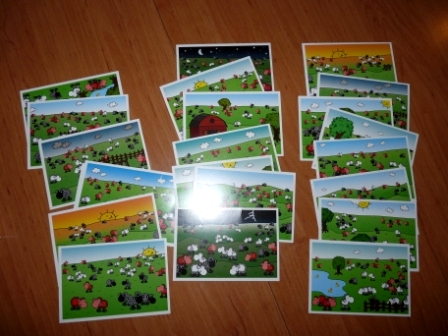 Hra sheepworld v nemcine, 