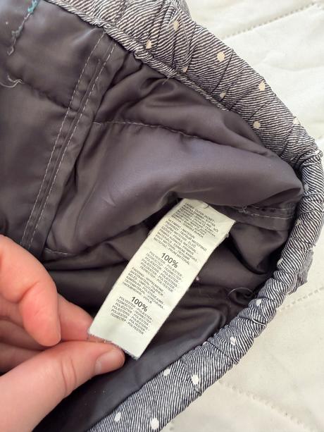 Bodkovaný prešívaný kabát, xl