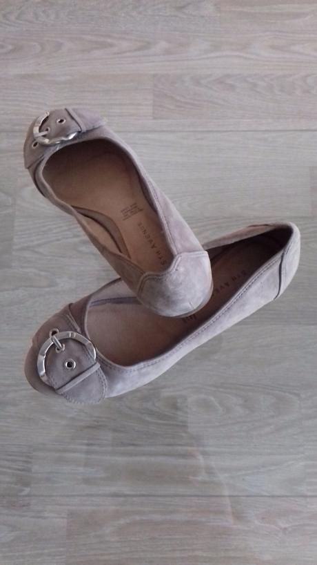 Kozene balerinky 100perc. stav, deichmann,36