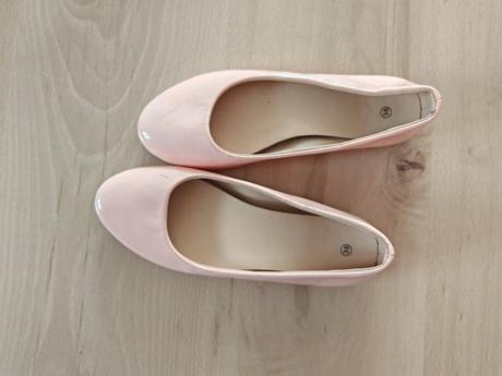 Nude jemne marhulove balerinky 38, 38
