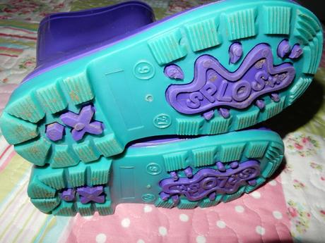 Fialové gumáky, tesco,27