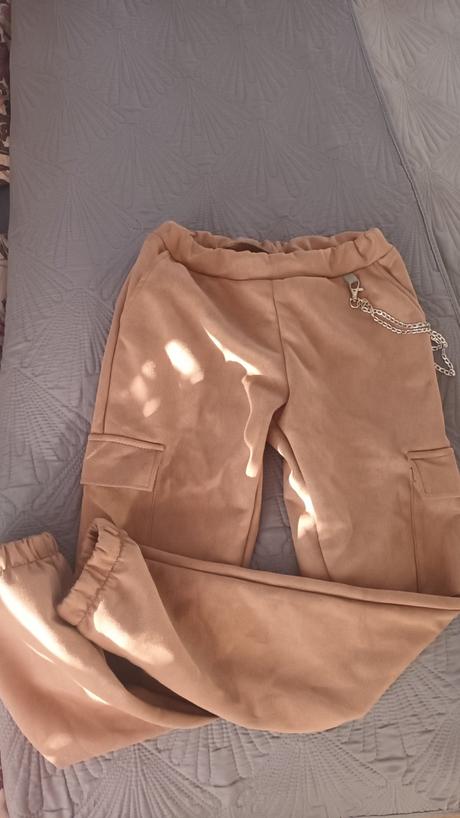 Štýlové nohavice s odopínateľnou retiazkou, 146