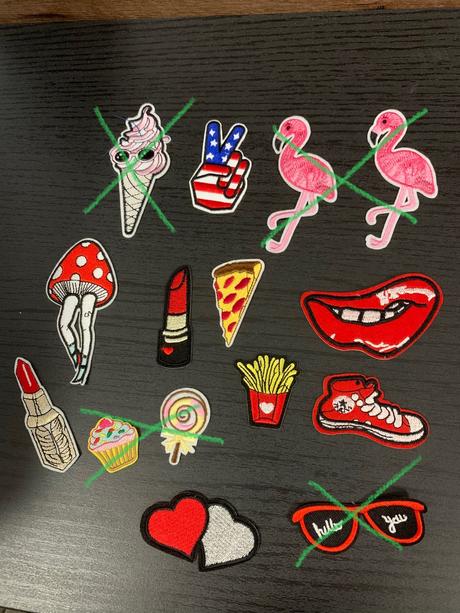 Rôzne nažehlovačky, 