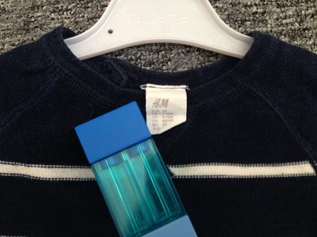 Prúžkovaný pulóvrik v.80, h&m,80