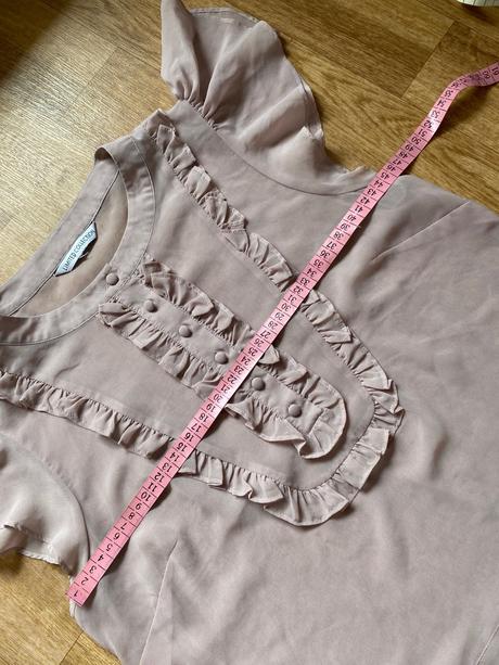 Volániková blúzka s krátkym rukávom, m