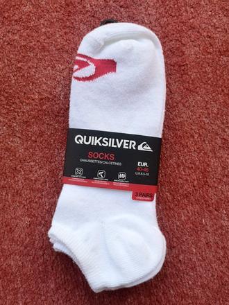 Quiksilver pánske ponožky 3 páry veľkosť 40-45, quiksilver,40 / 42 / 44 / 46
