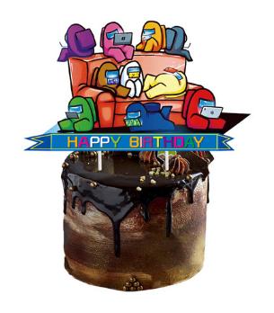 Tortový zápich among us - skladom, tz-179, 