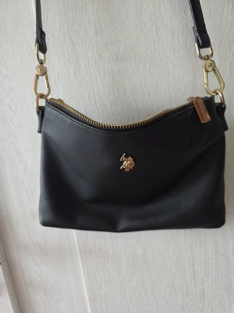 Crossbody kožená kabelka, ralph lauren
