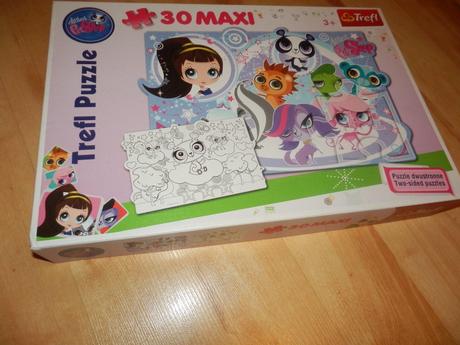 Puzzle petshop aj na vymaľovanie, 