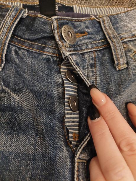 Šortky riflové, xs