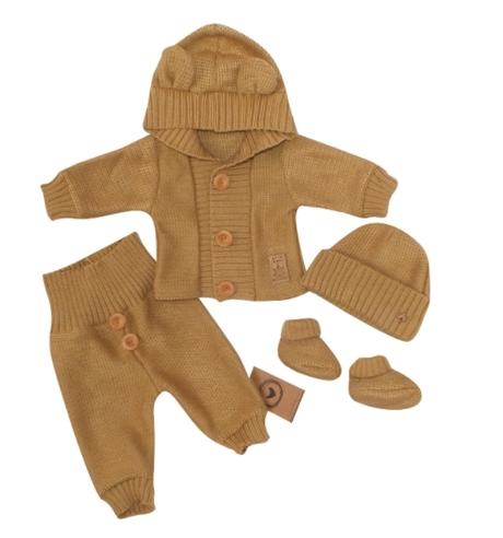 4-dielna kojenecká súpravička,pletená veľkosť 68, 68