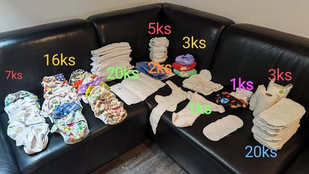 Látkové plienky - komplet sada,