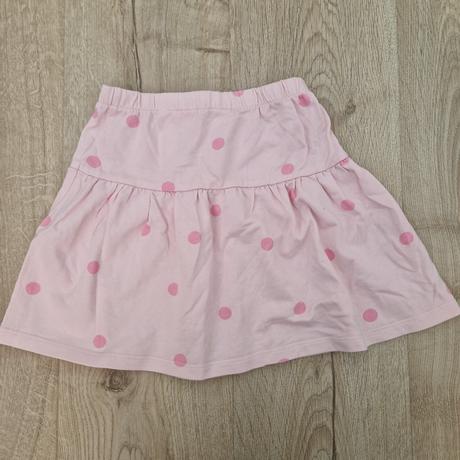 Sukňa hm bavlnené bledo ružová s bodkami, h&m,110
