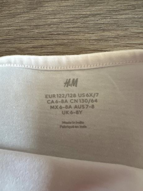 Tričko h&m mašličky 122/128, h&m,128