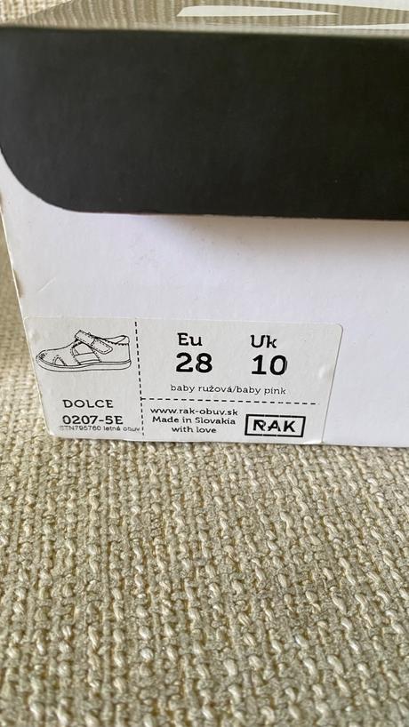 Rak kožené sandalky, rak,28