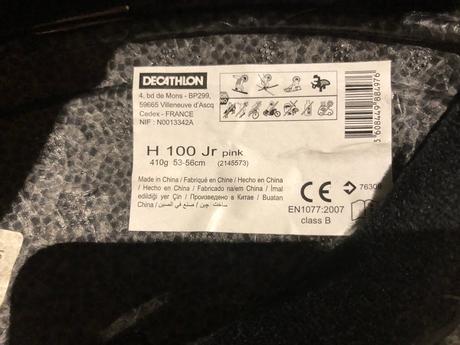 Dievčenská lyžiarska prilba wedze 53-56, 