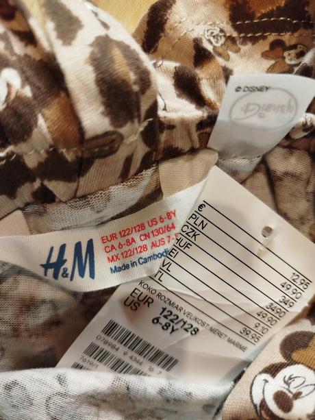 Letný leo overal s minninkou, h&m,122