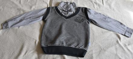 Košeľa schovaná vo svetri, 128