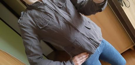 Khaki prechodná bunda s, s
