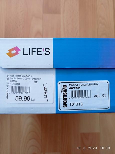 Sandalky dievčenské 32, lotto,32