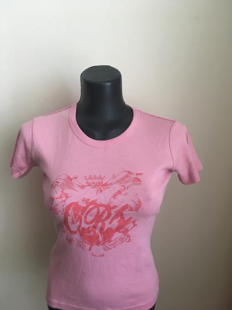 Ružové tričko cross, s