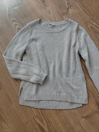 Pulóver so zlatou niťou, s