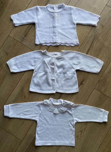 Biely svetrík vel.56, 3ks, 56