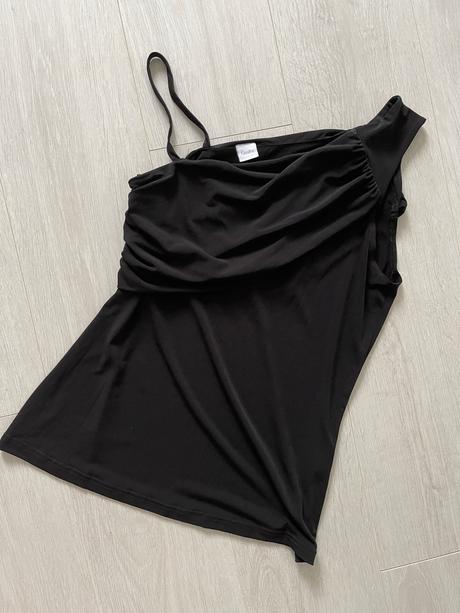 Čierny elegantný padavý top camaieu l, camaieu,l