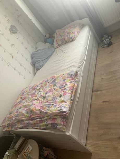 Posteľ 90x200cm biela bez matraca, 90,200