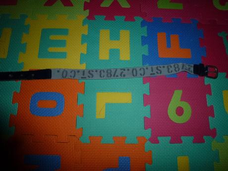 Opasok elastický modrý s číslami, 