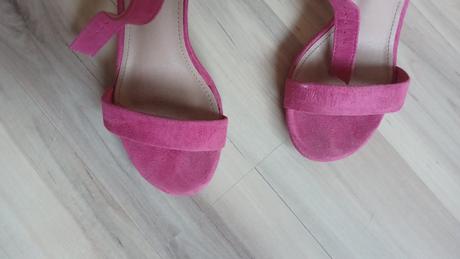Ružové sandále na opätku, reserved,36