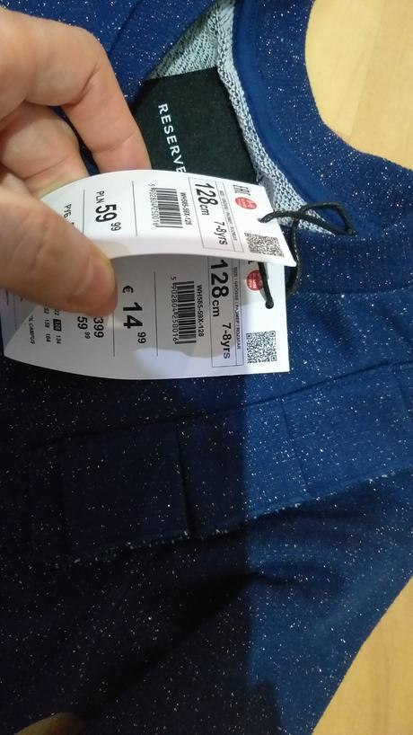 Trblietavá mikinka 128/134, reserved,128 / 134