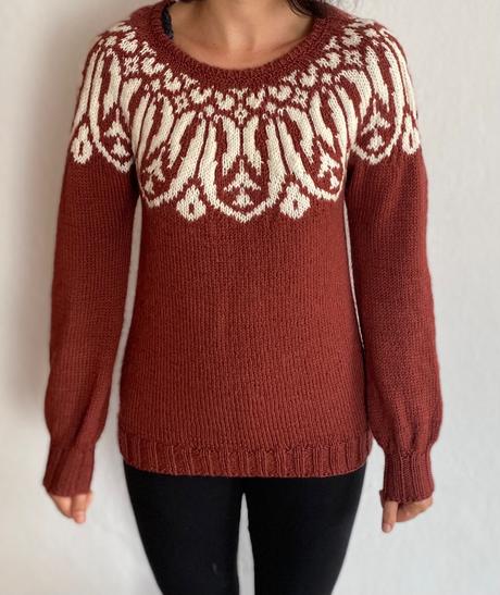 Vypletaný sveter z ovčej vlny, m