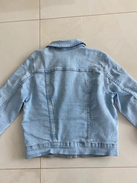 Modra riflova bunda, h&m,134