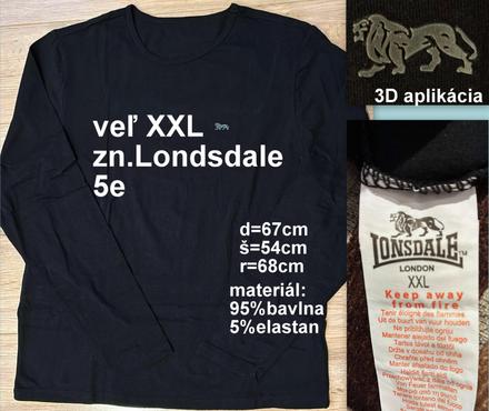 Pánske tričko s dlhým rukávom veĺ.xxl, zn.lonsdale, lonsdale,xxl