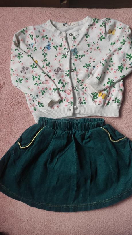 Jarná sukňa + svetrík, 86–98