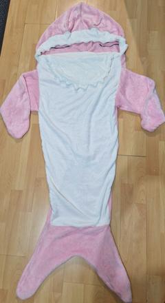 Domáce oblečenie / overal žralok / shark ružový, 152