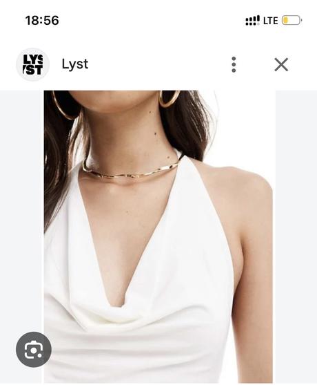 Halterneck body s padavým nariaseným výstrihom, bershka,xs