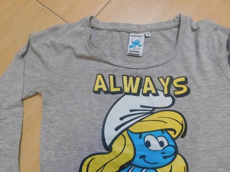 Tričko so šmoulinkou, s